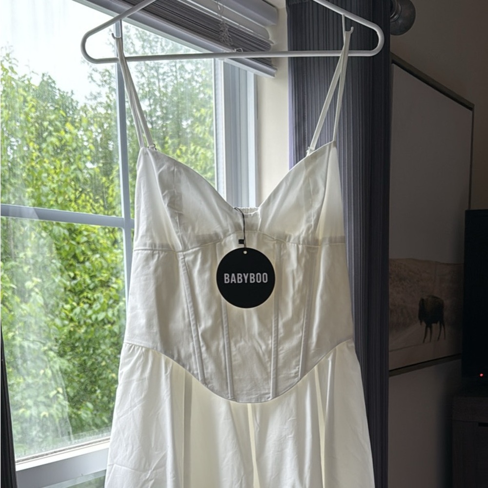 NEW Babyboo Marielle Midi Dress Ivory